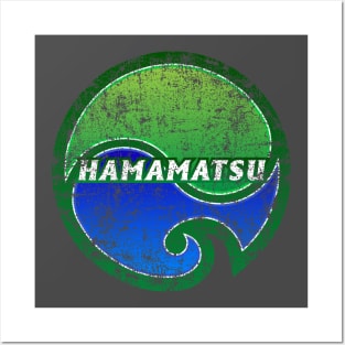 Hamamatsu Municipality Japanese Symbol Distressed Posters and Art